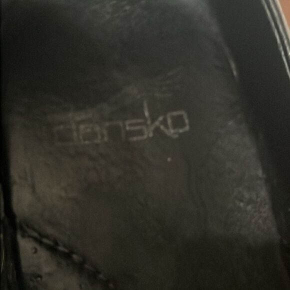 🔥 DANSKO Solstice Clogs Women's 39 US Size 9 Black Leather Closed Back Shoes - Picture 8 of 13